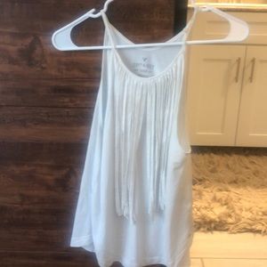 American eagle 🦅 white fringe tank